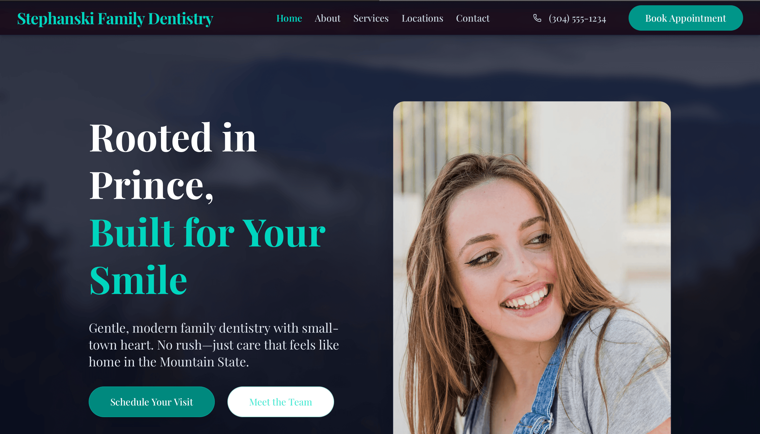 Stephanski Family Dentistry portfolio example