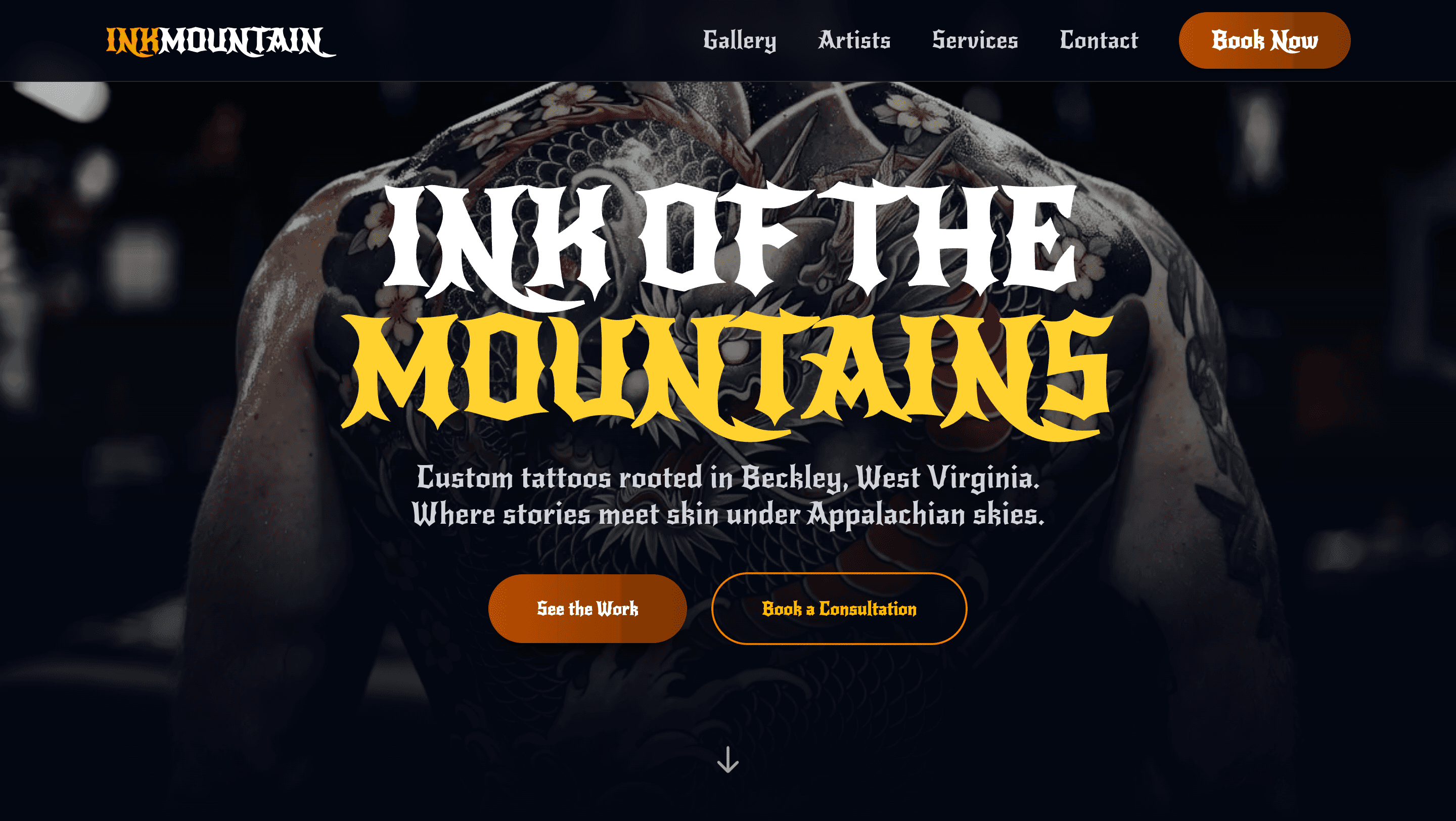 Ink Mountain Tattoo portfolio example